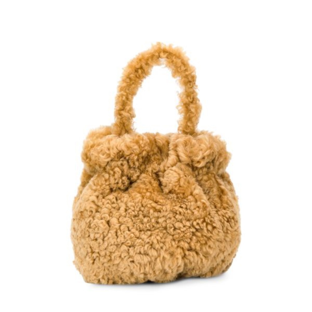Staud Shearling Tote Bag